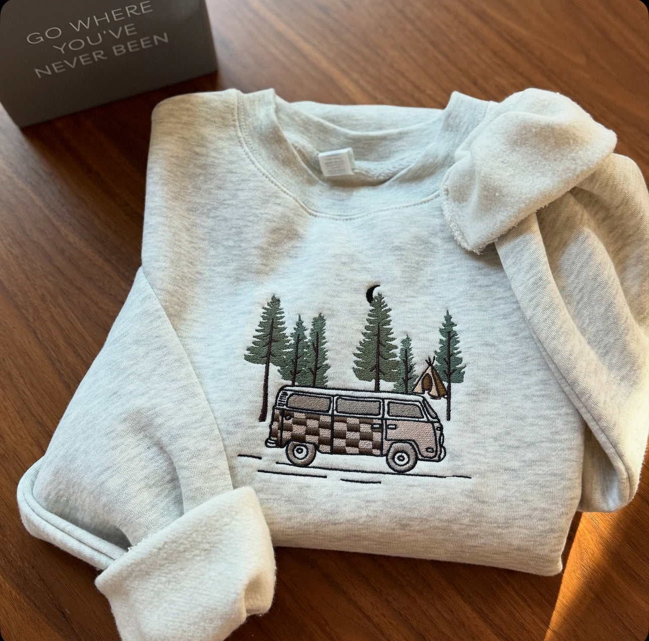 Embroidered Wander Van Sweatshirt