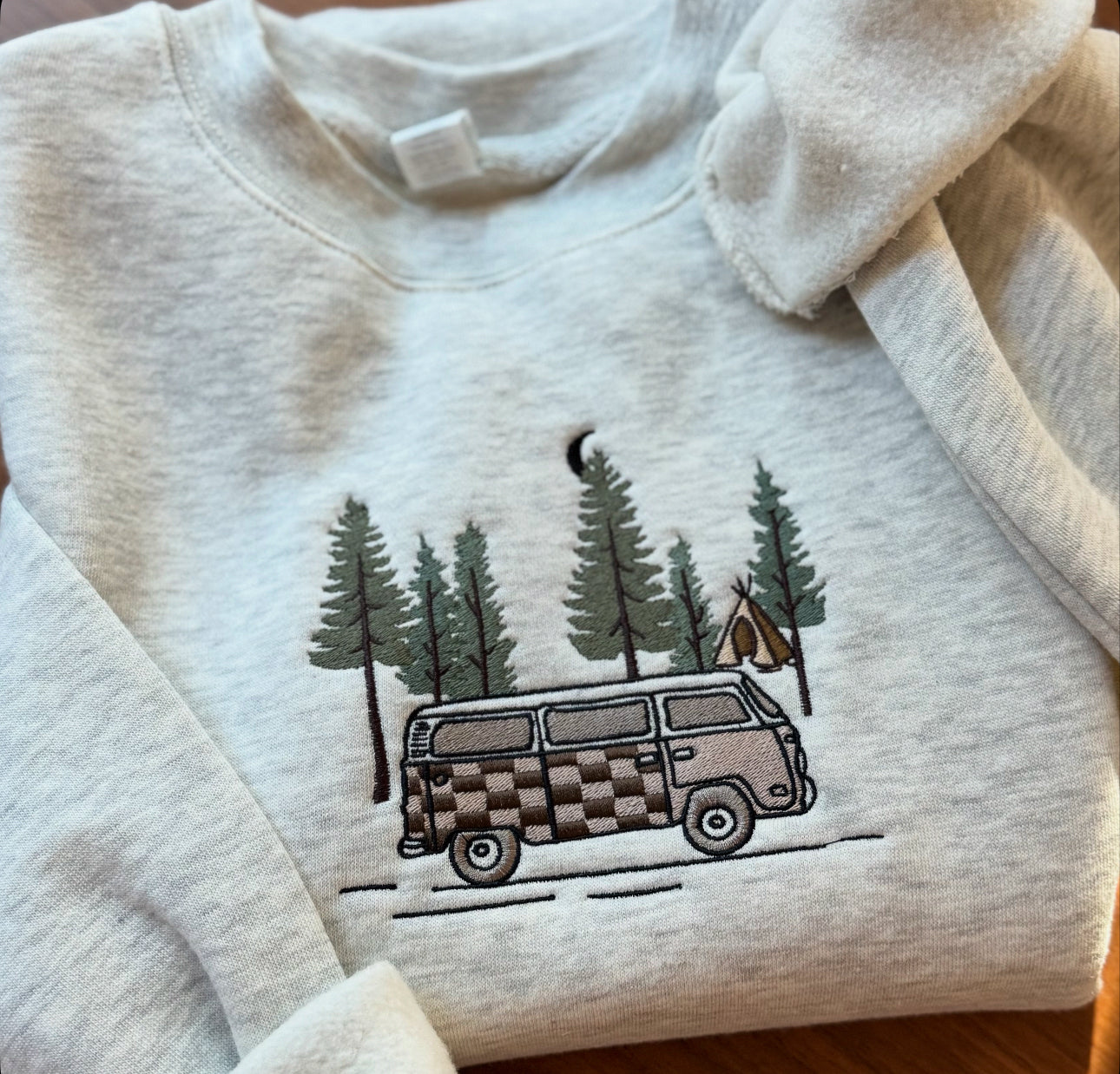Embroidered Wander Van Sweatshirt
