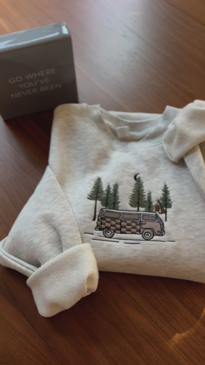 Embroidered Wander Van Sweatshirt
